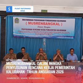 Musrenbangkal 2026 : Merancang Pembangunan Berbasis Aspirasi Warga